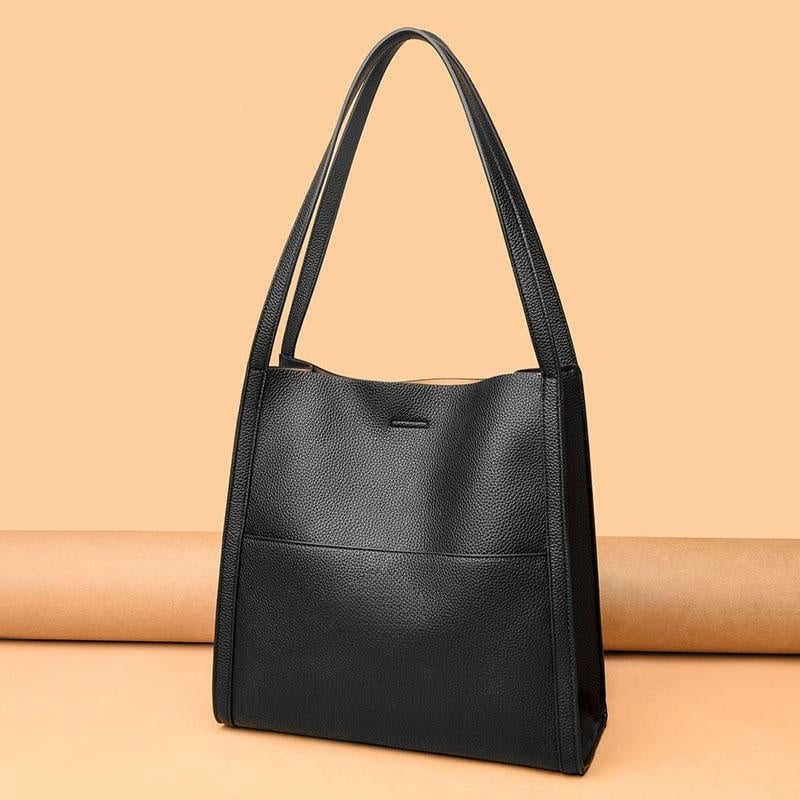 Corinne™ - Elegante en ruime leren schoudertas