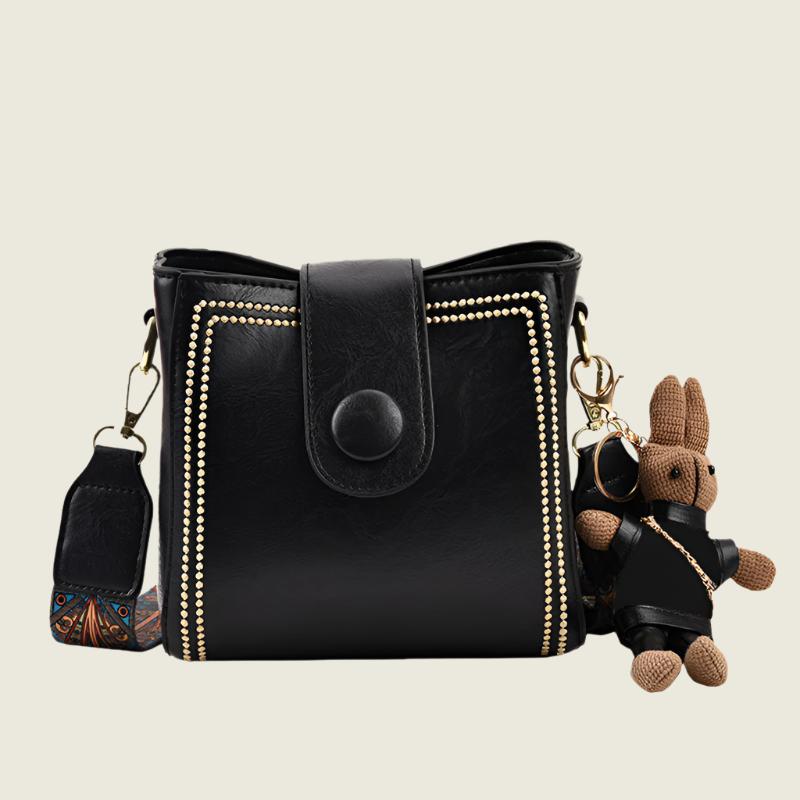 Margriet™ - Retro Vierkante Tas van Zacht PU voor Dames