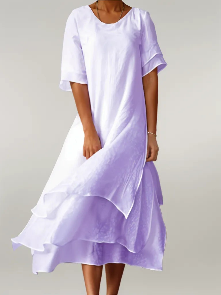 Lyana ™ - Elegante Katoenen Lange Jurk