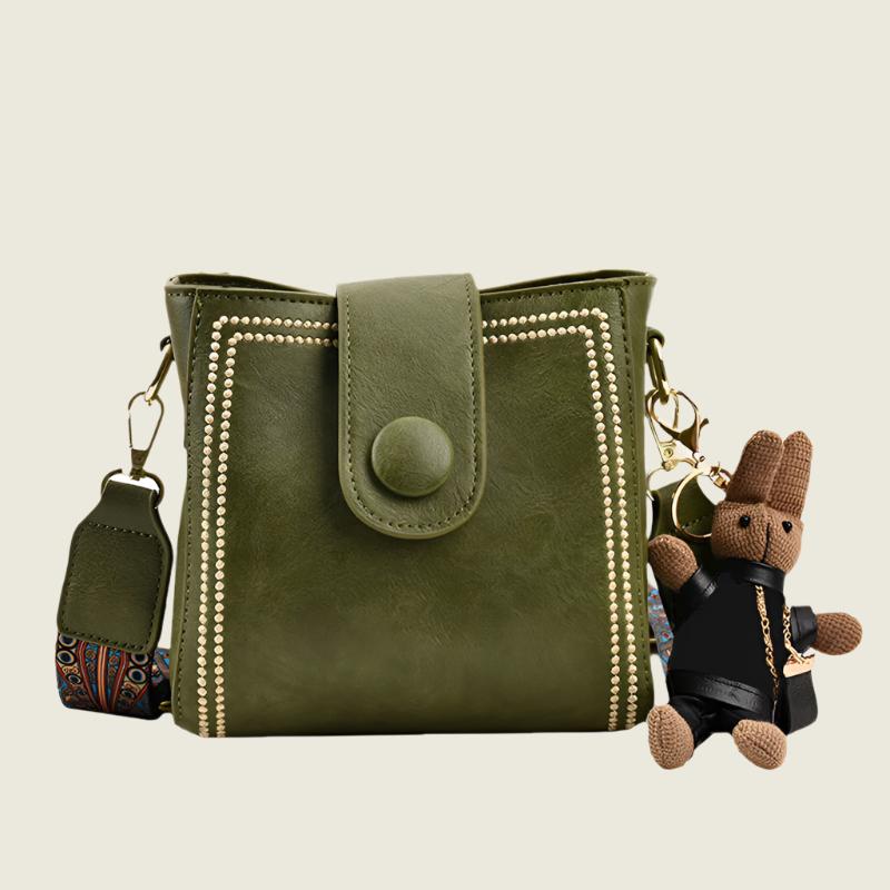 Margriet™ - Retro Vierkante Tas van Zacht PU voor Dames
