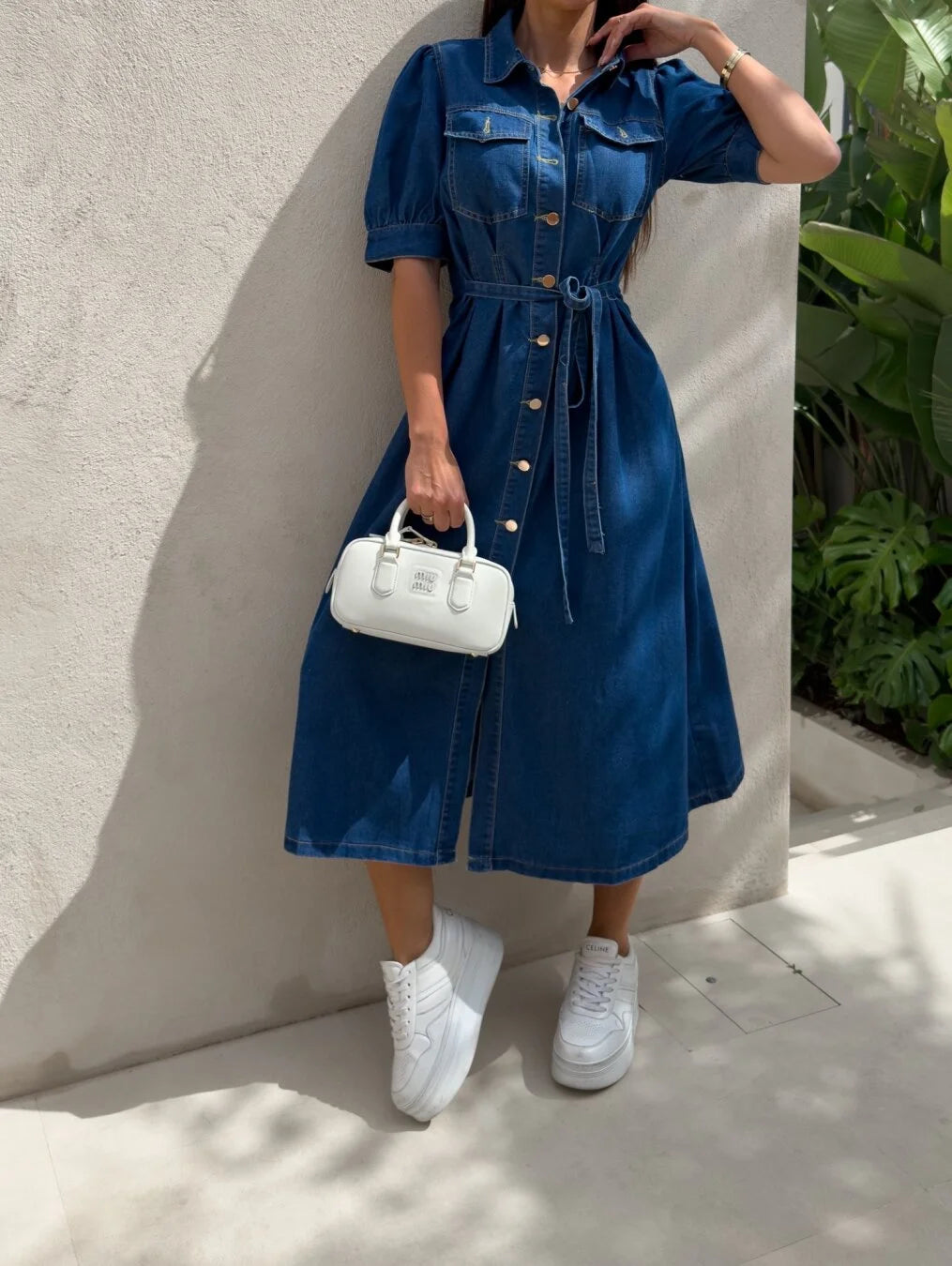 Daphne - Sunshine Denim Jurk