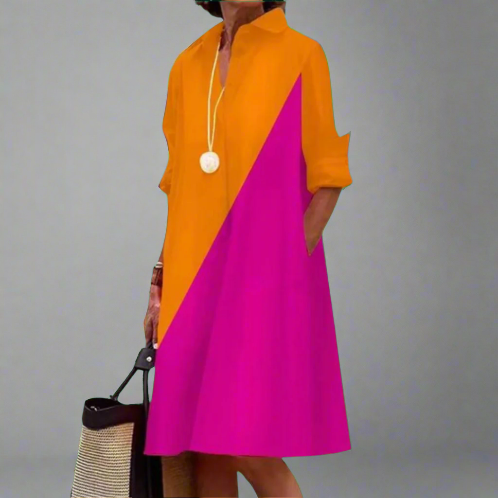 Elisetta™ - Elegante damesjurk van kreukvrije stof