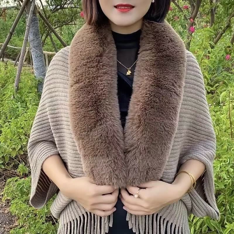 Martine™ - Elegante poncho voor een luxueuze winter