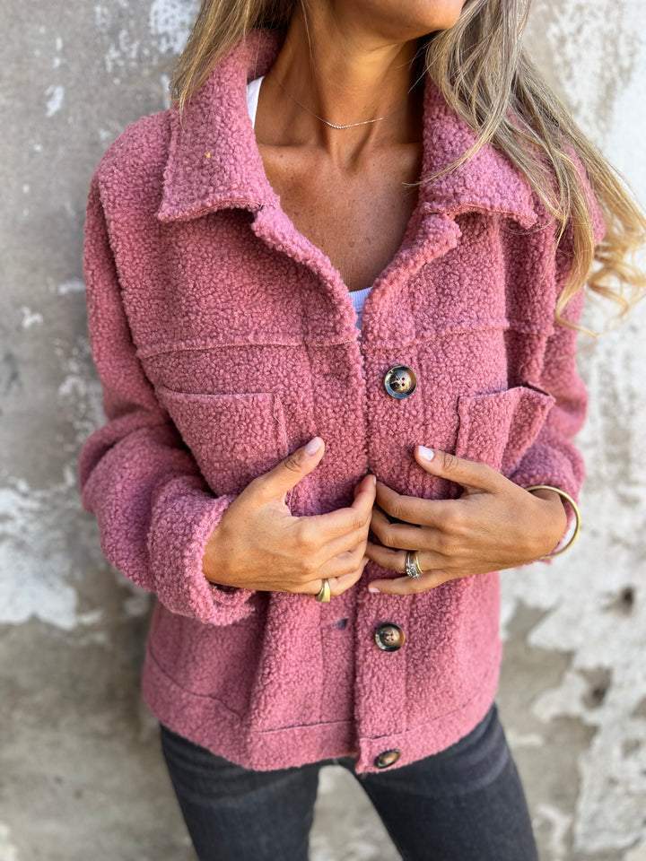Eline™ - Korte Warme Bouclé Jas
