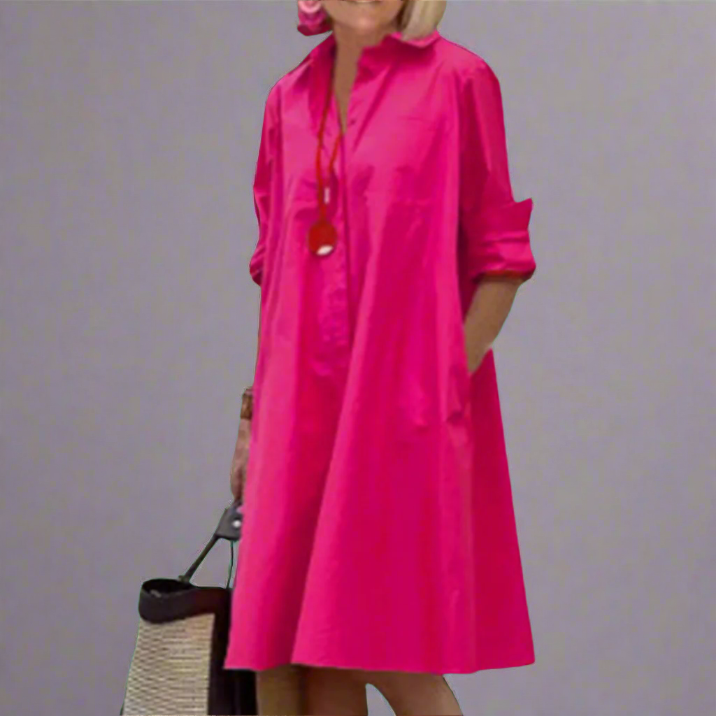 Elisetta™ - Elegante damesjurk van kreukvrije stof