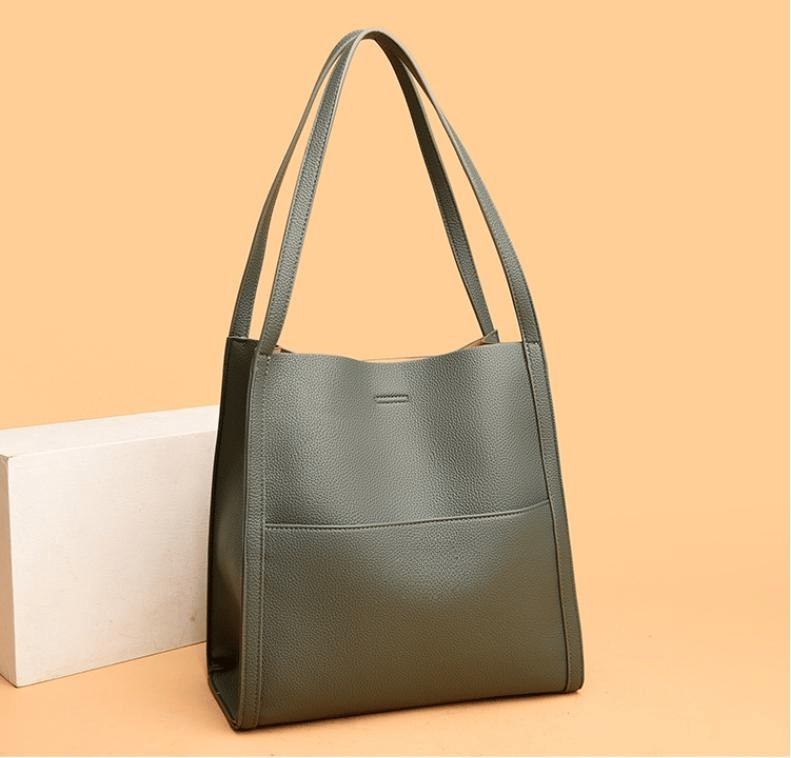 Corinne™ - Elegante en ruime leren schoudertas