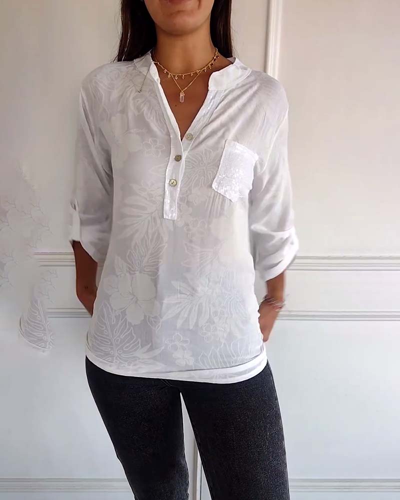Ève™ - Dames Sweatshirt Hartprint Lange Mouwen