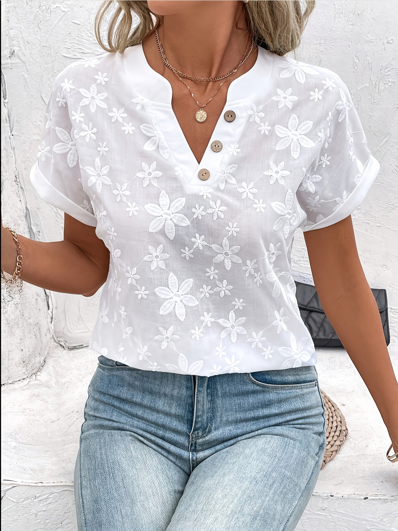 Orianna™ - Elegante Witte Blouse | Perfect voor de zomer!