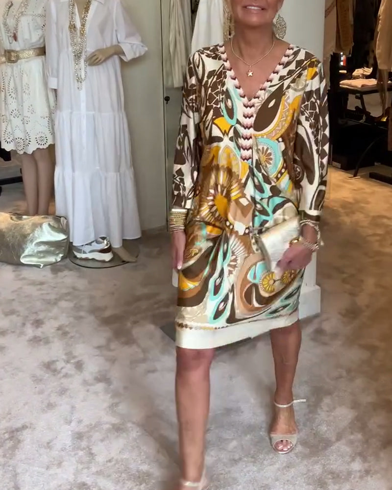 Marianne - Vintage Print Jurk