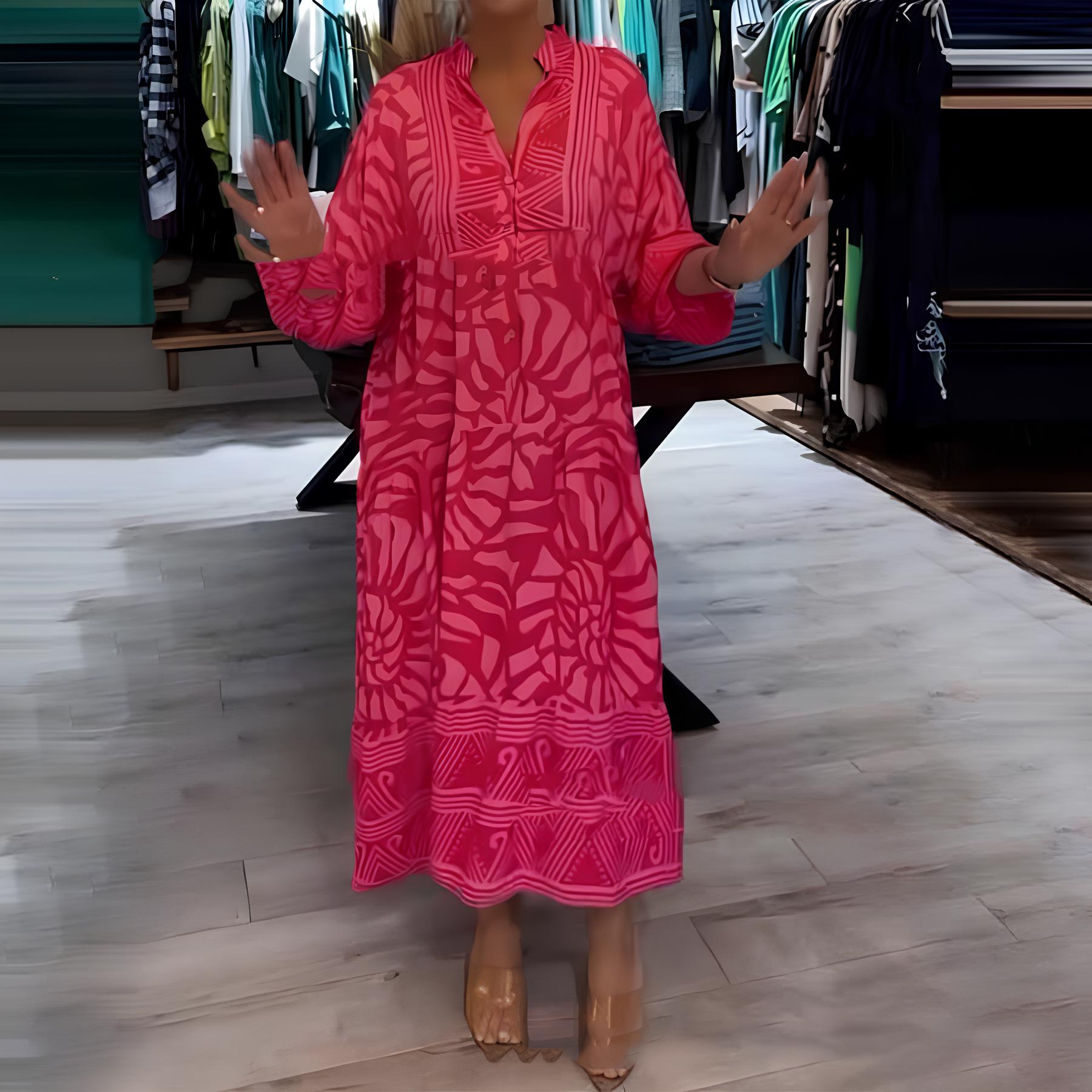 Inga™ - Luchtige Gekleurde Maxi Dress
