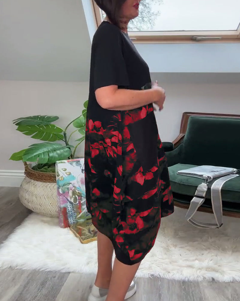 Fien™ - Casual jurk met bloemenprint
