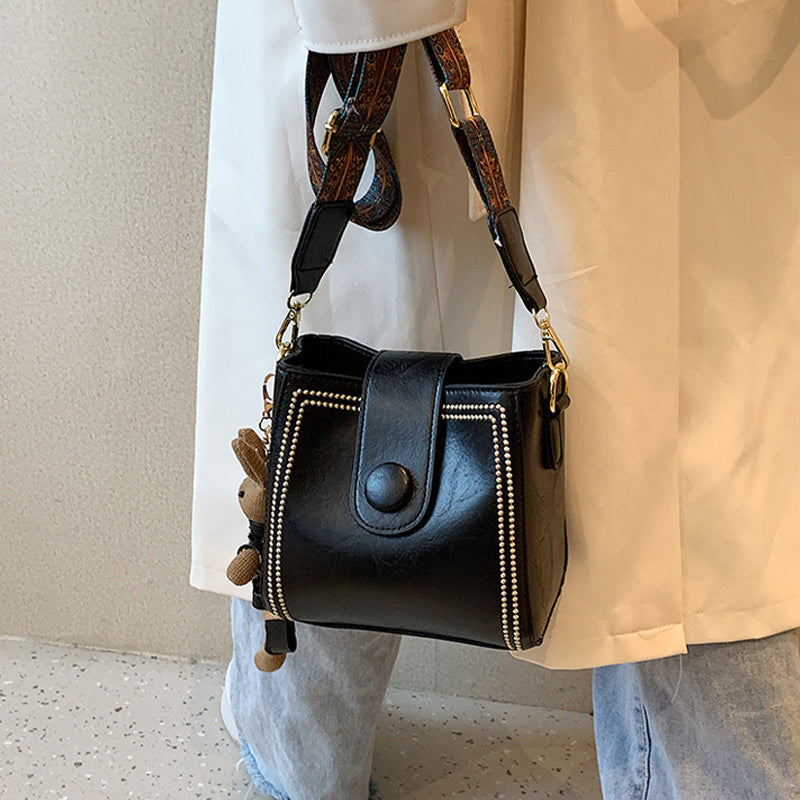 Margriet™ - Retro Vierkante Tas van Zacht PU voor Dames