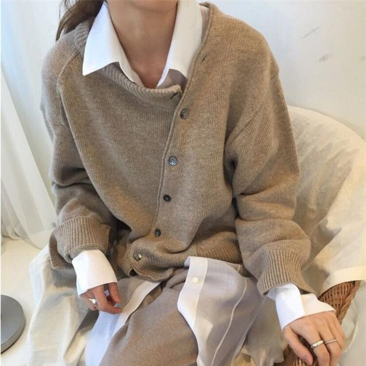 Eva™ - Chic Gebreide Trui met Ronde Hals