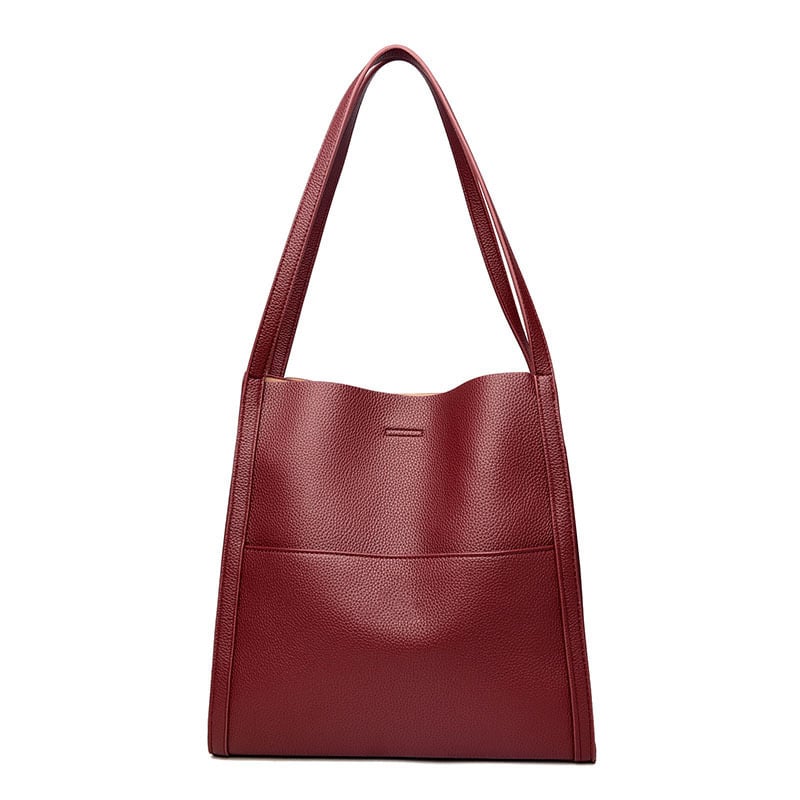 Corinne™ - Elegante en ruime leren schoudertas