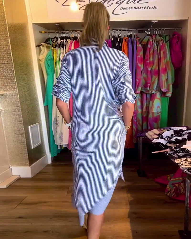 Cato™ - Gestreepte blousejurk voor dames