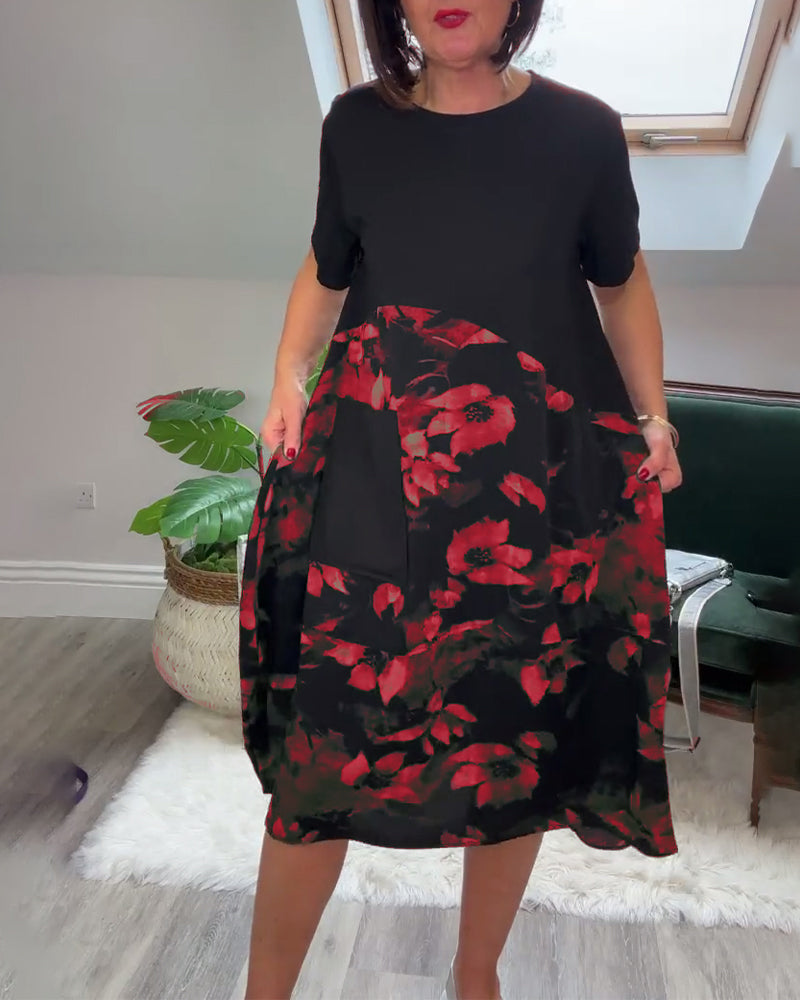 Fien™ - Casual jurk met bloemenprint