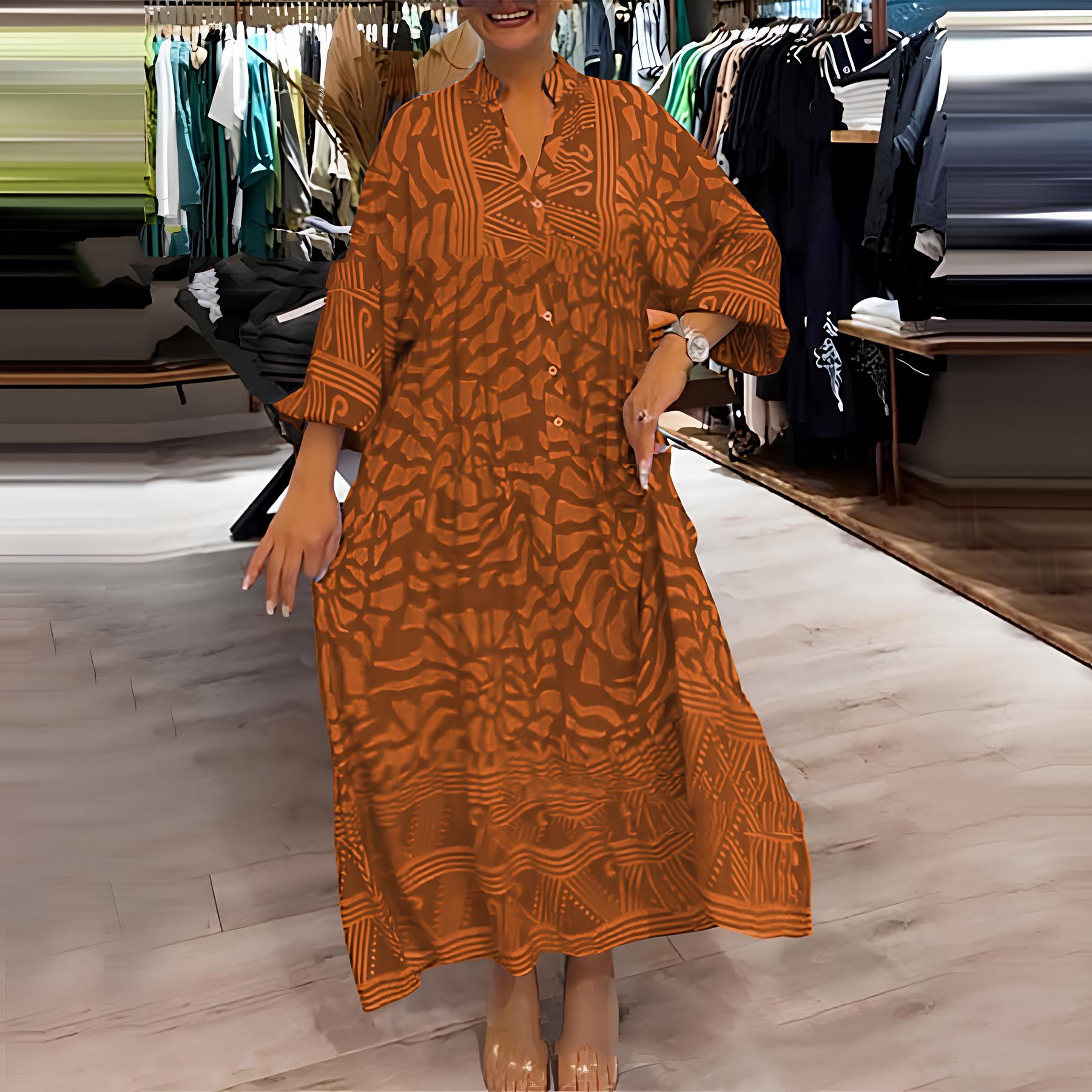 Inga™ - Luchtige Gekleurde Maxi Dress