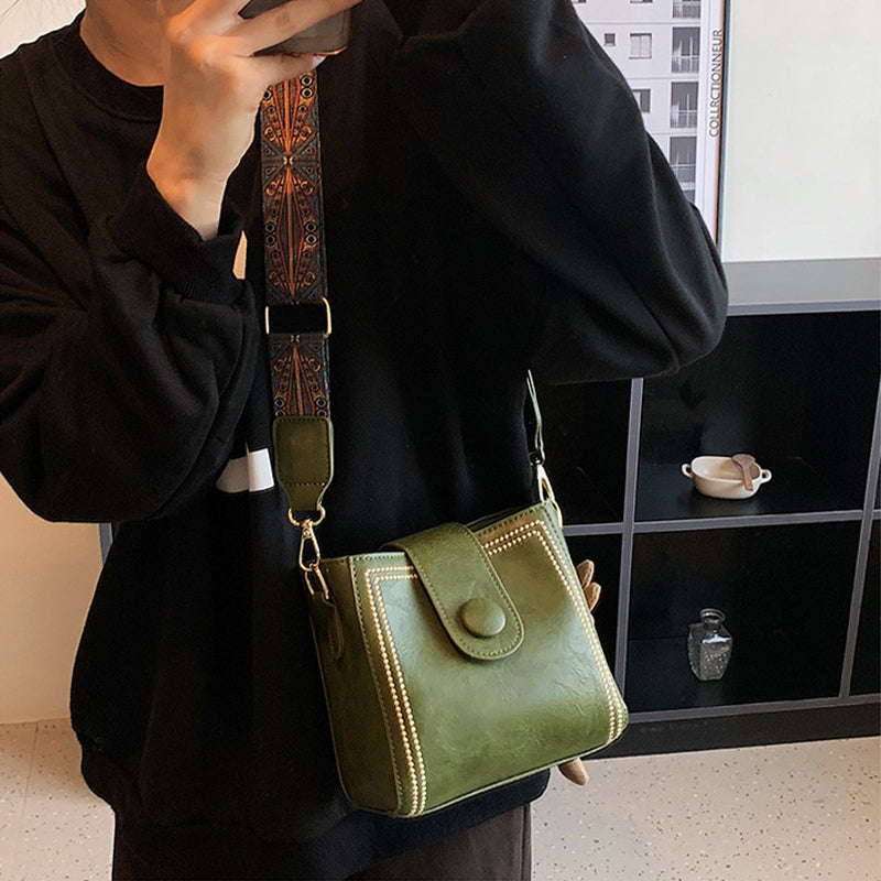 Margriet™ - Retro Vierkante Tas van Zacht PU voor Dames