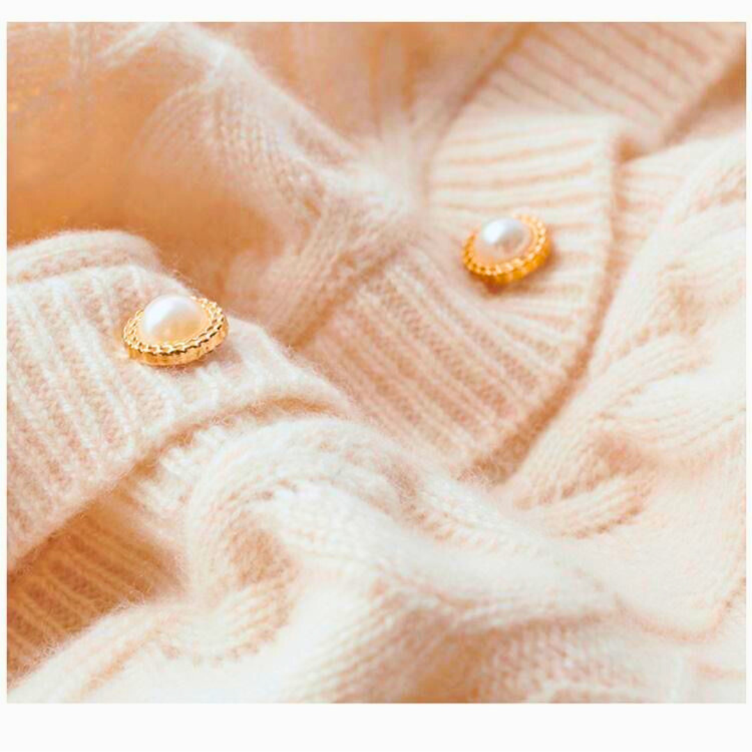 Alexandrine™ - Gilet in Wol met Ronde Hals voor Vrouwen