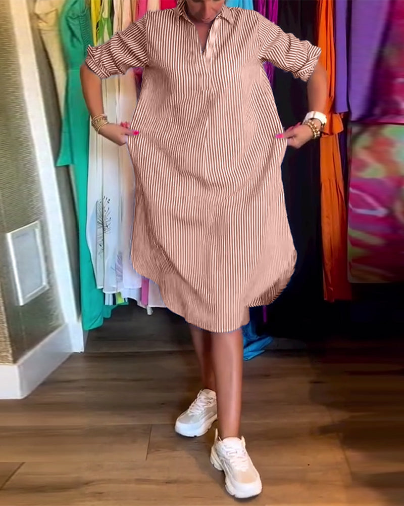 Cato™ - Gestreepte blousejurk voor dames