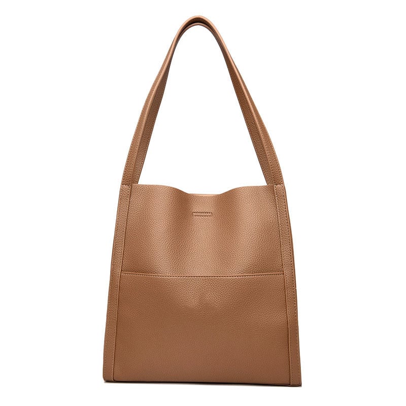 Corinne™ - Elegante en ruime leren schoudertas