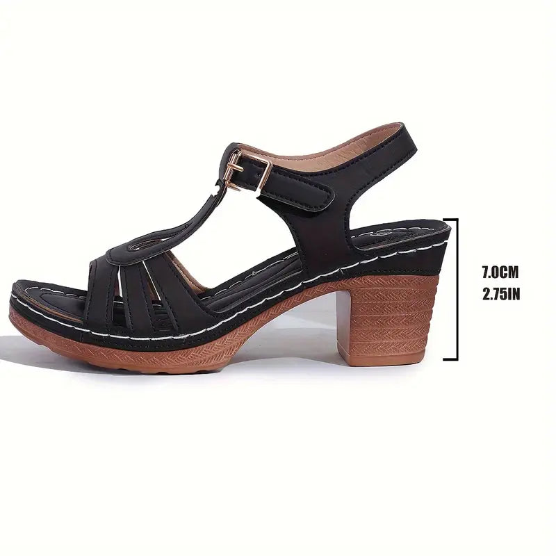 Eliette™ - Orthopedische Platform Sandalen - Retro elegantie en absoluut comfort