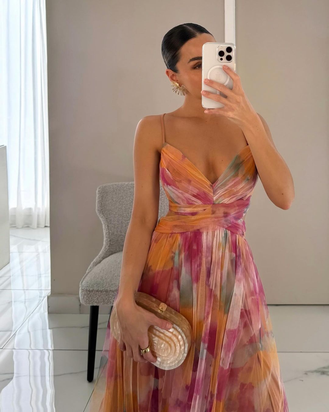 Leora - Betoverende Maxi jurk met bloemenprint