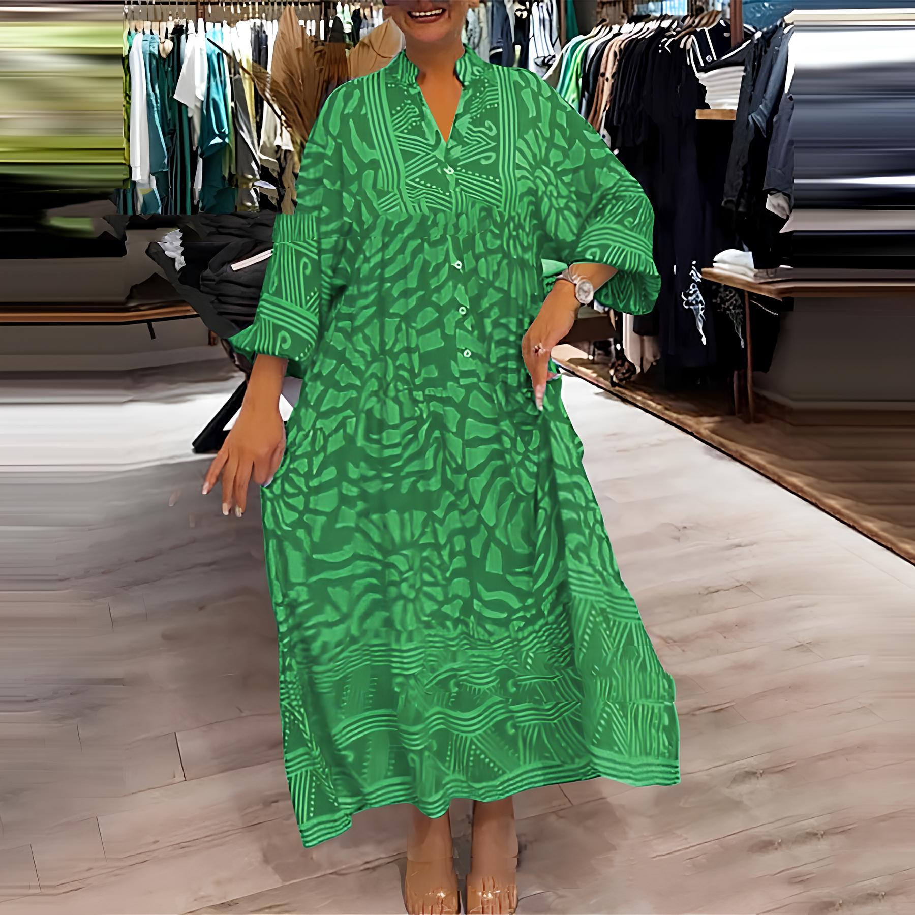 Inga™ - Luchtige Gekleurde Maxi Dress