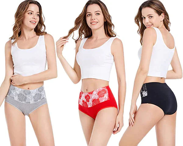 Celina™ - Anti-lekkage slip met hoge taille – Comfort, vertrouwen en controle over de buik