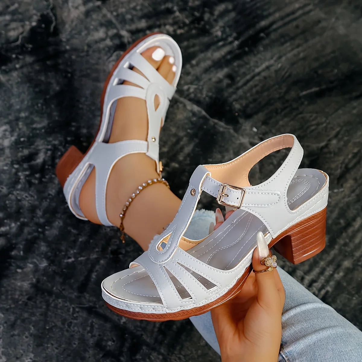 Eliette™ - Orthopedische Platform Sandalen - Retro elegantie en absoluut comfort