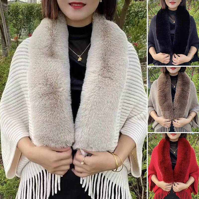 Martine™ - Elegante poncho voor een luxueuze winter
