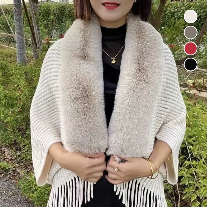 Martine™ - Elegante poncho voor een luxueuze winter