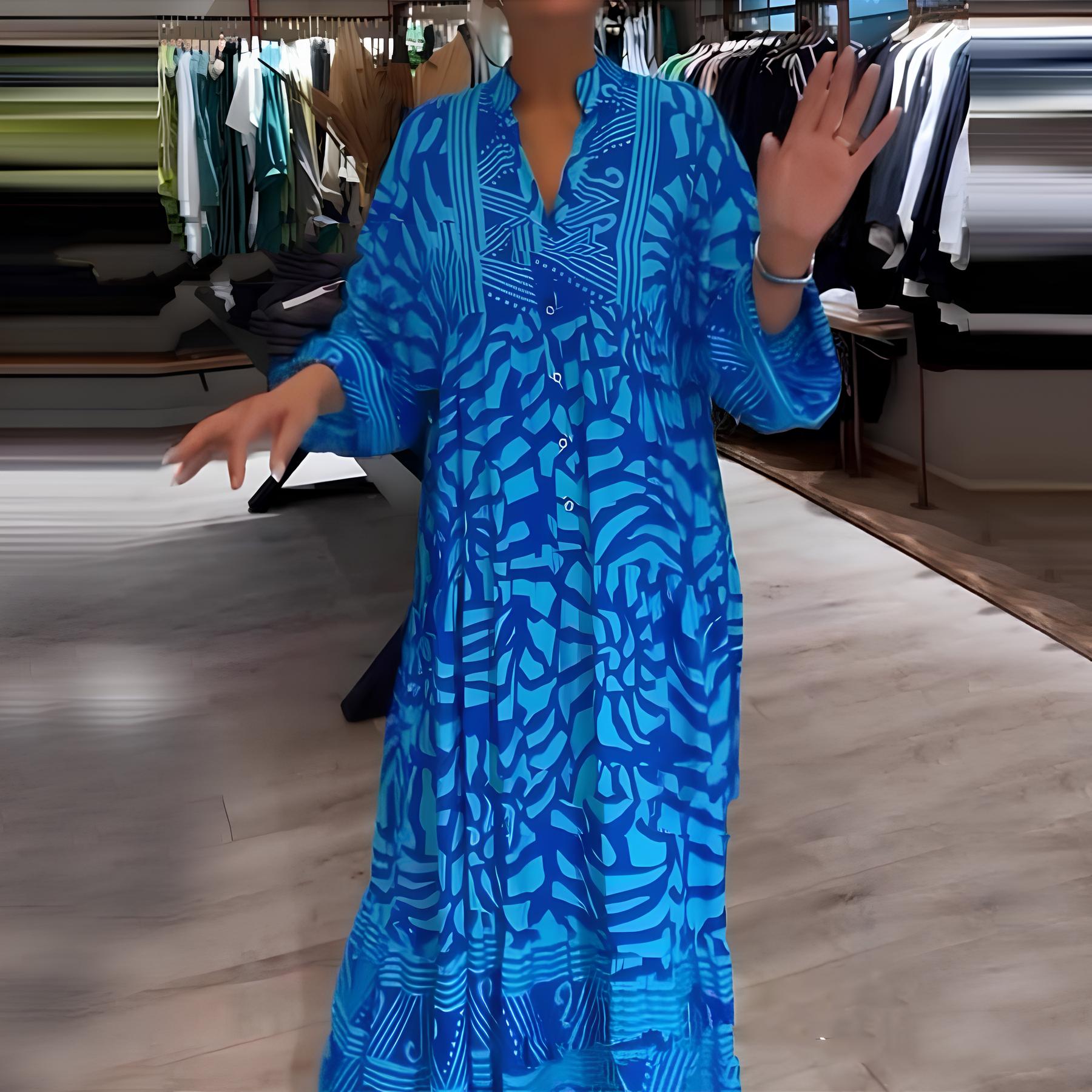 Inga™ - Luchtige Gekleurde Maxi Dress