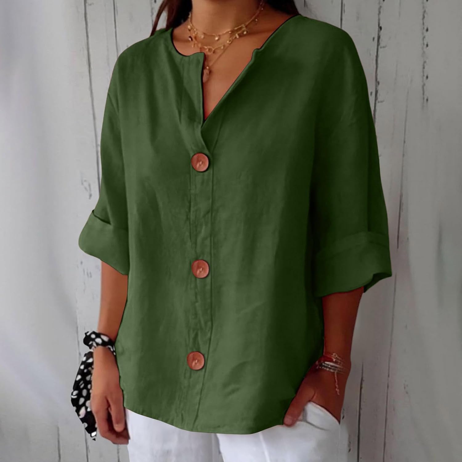 Dionelle™ - Linnen Casual Blouse