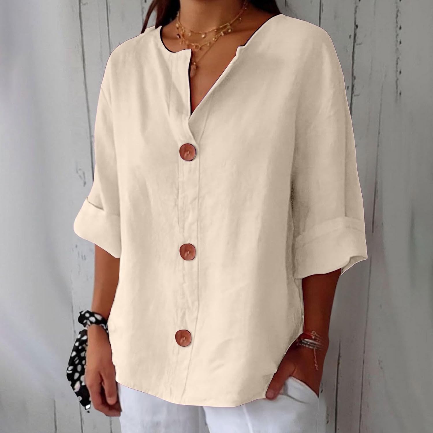 Dionelle™ - Linnen Casual Blouse