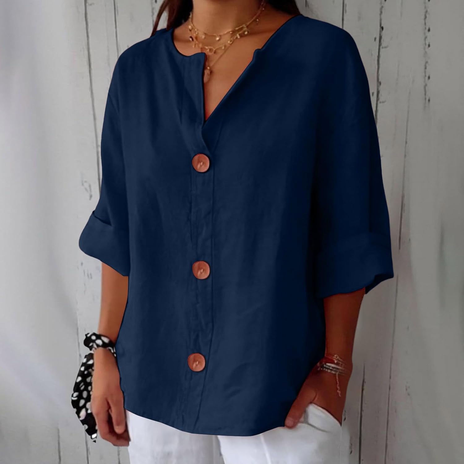 Dionelle™ - Linnen Casual Blouse