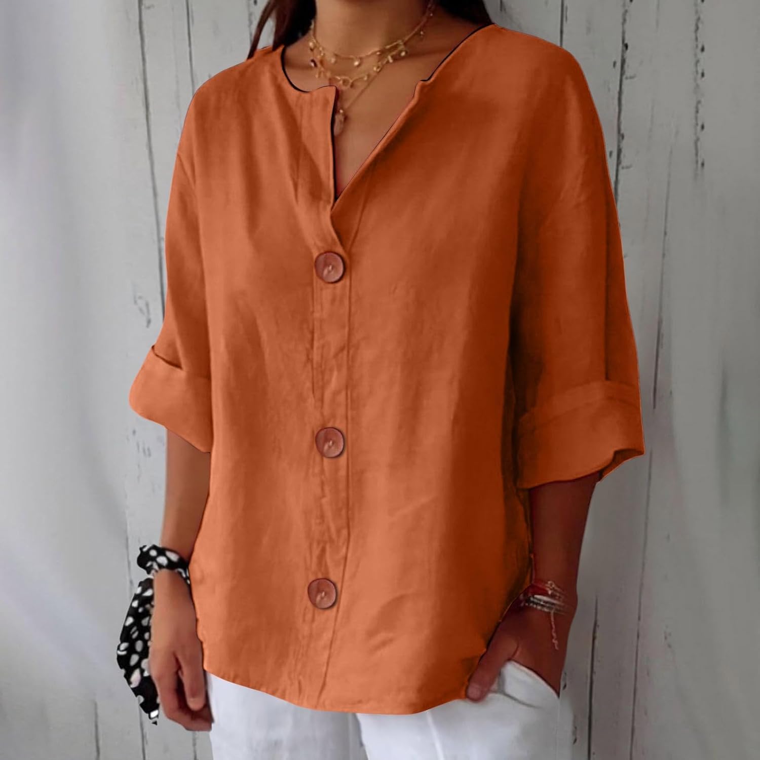 Dionelle™ - Linnen Casual Blouse