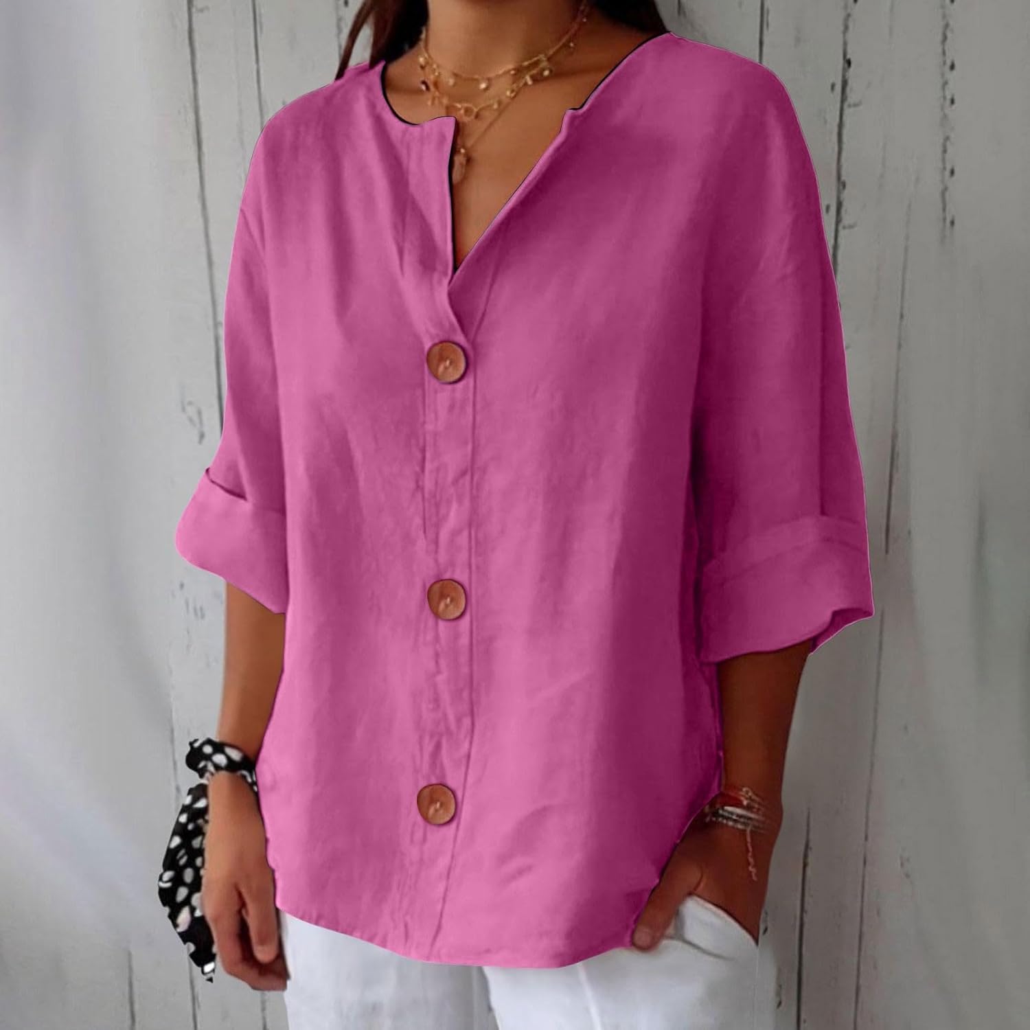 Dionelle™ - Linnen Casual Blouse