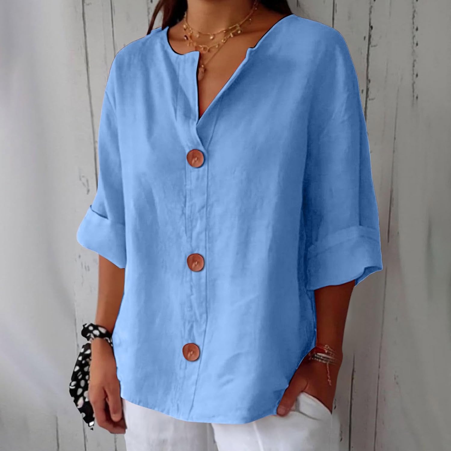Dionelle™ - Linnen Casual Blouse