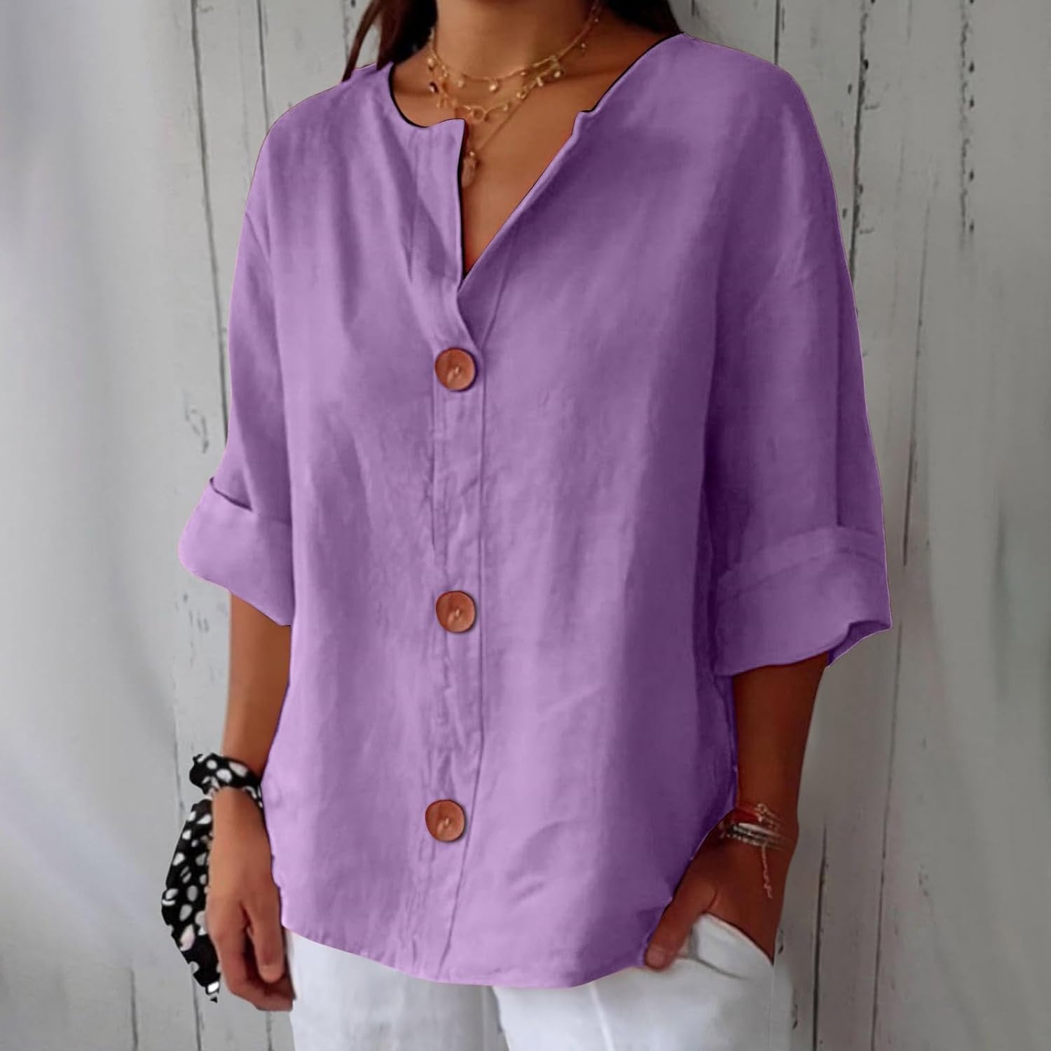 Dionelle™ - Linnen Casual Blouse