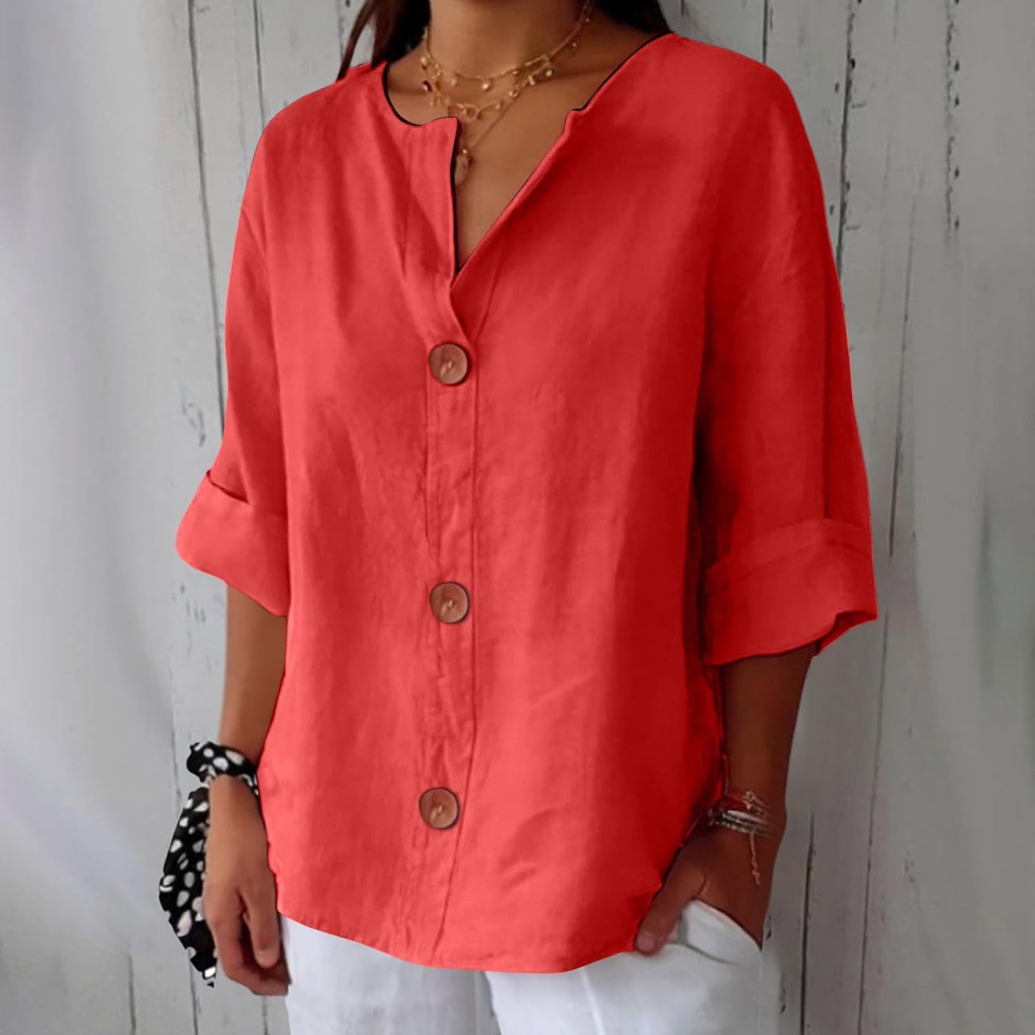 Dionelle™ - Linnen Casual Blouse