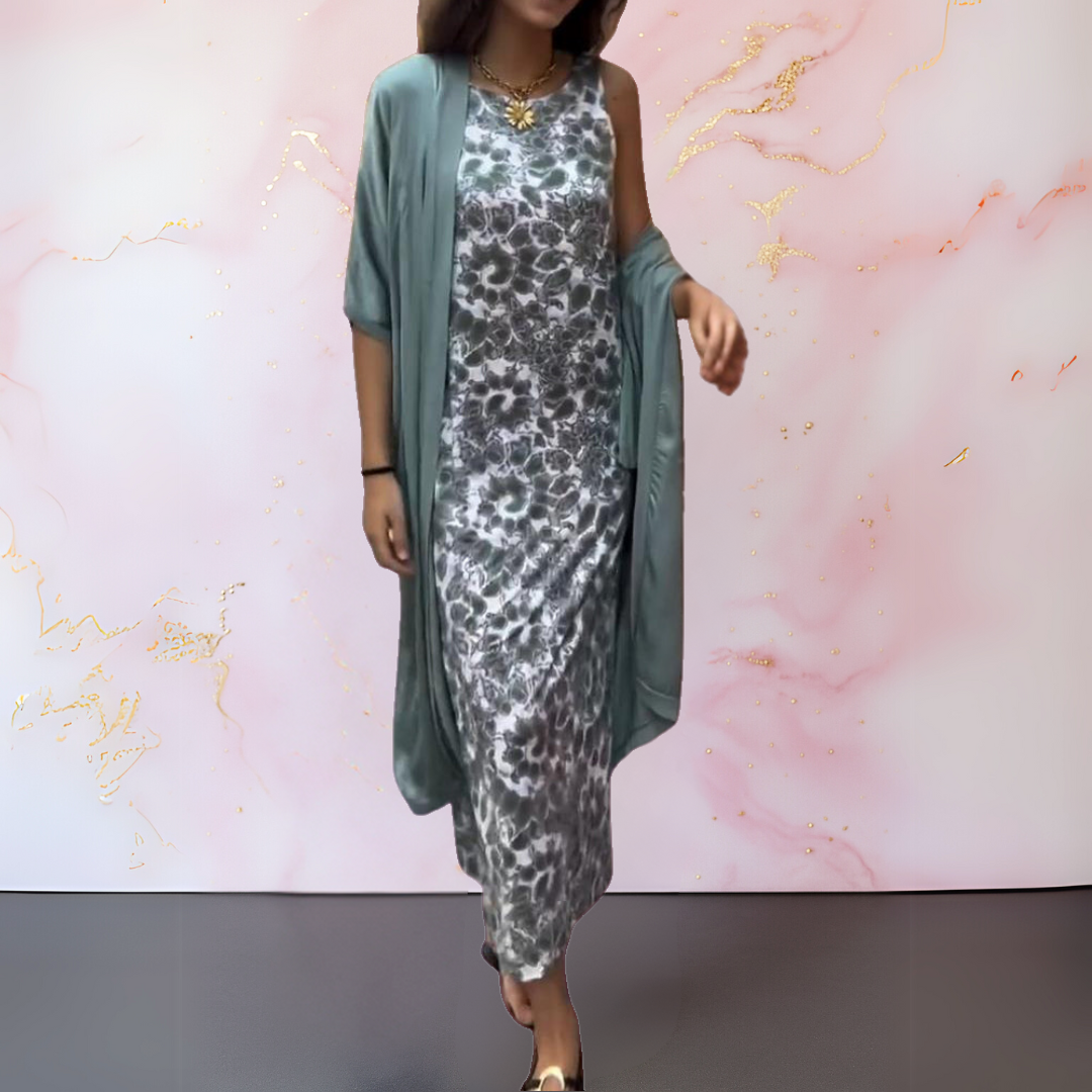 Zephyra™ - Elegante jurk met vest voor een verfijnde en comfortabele look