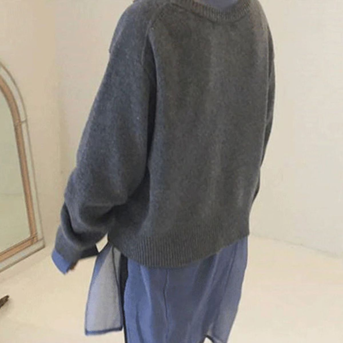 Eva™ - Chic Gebreide Trui met Ronde Hals