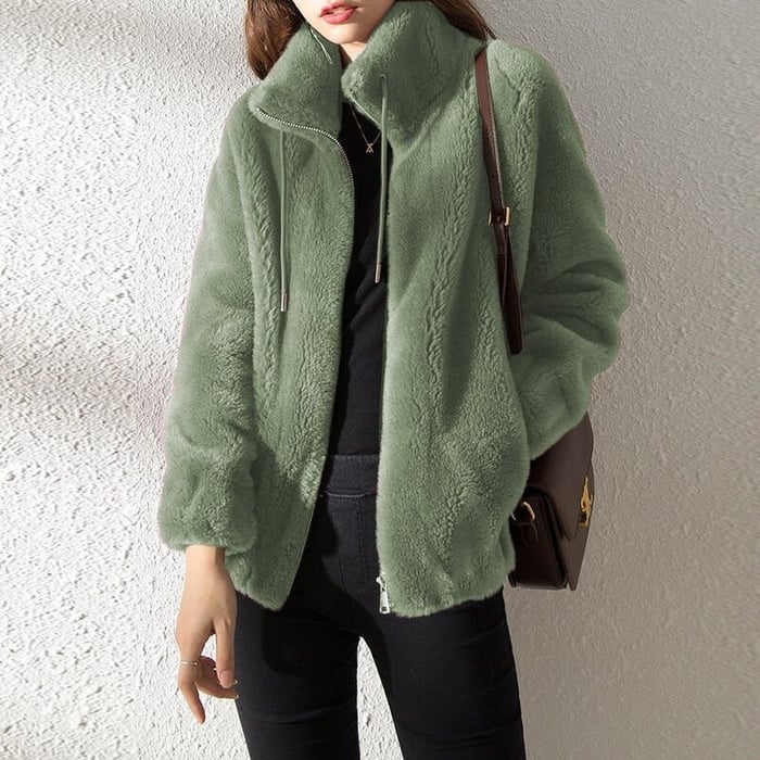 Lune - Fluffy teddy jas voor dames