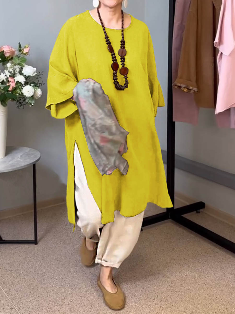 Isandra™ - Linnen lange casual tuniek