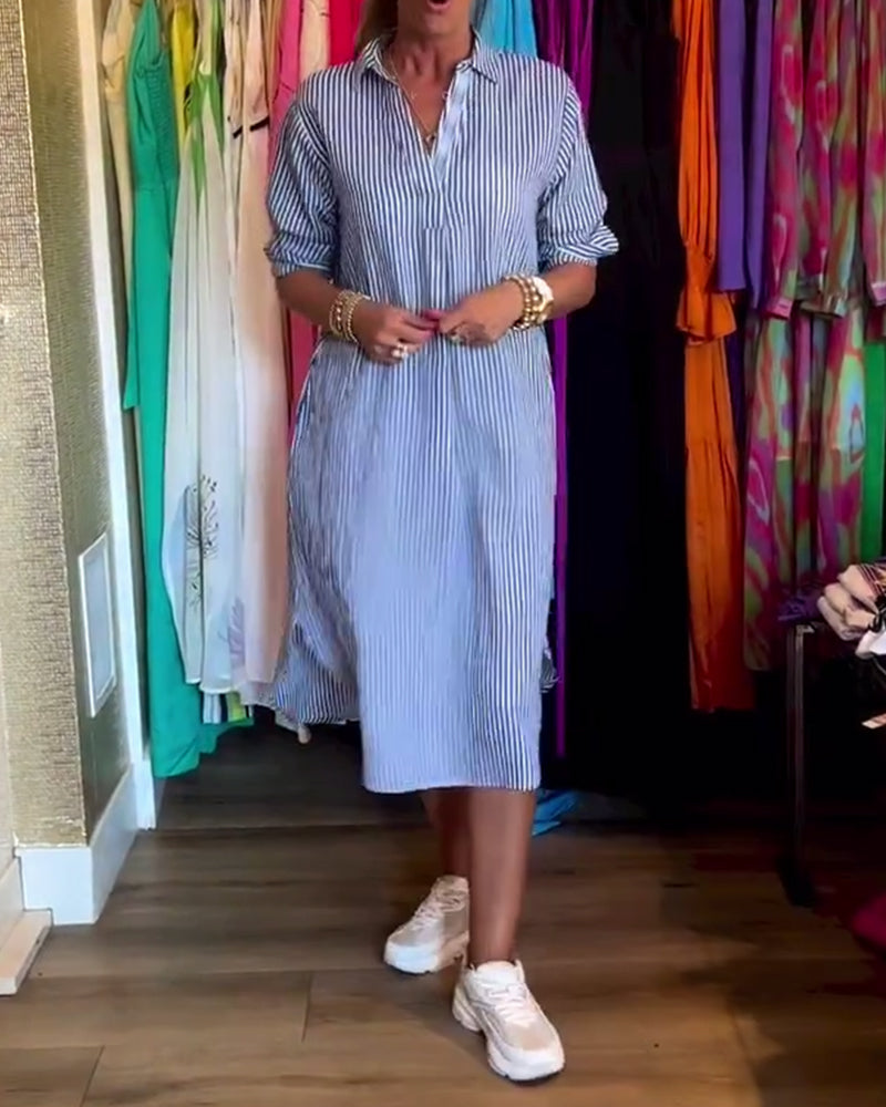 Cato™ - Gestreepte blousejurk voor dames