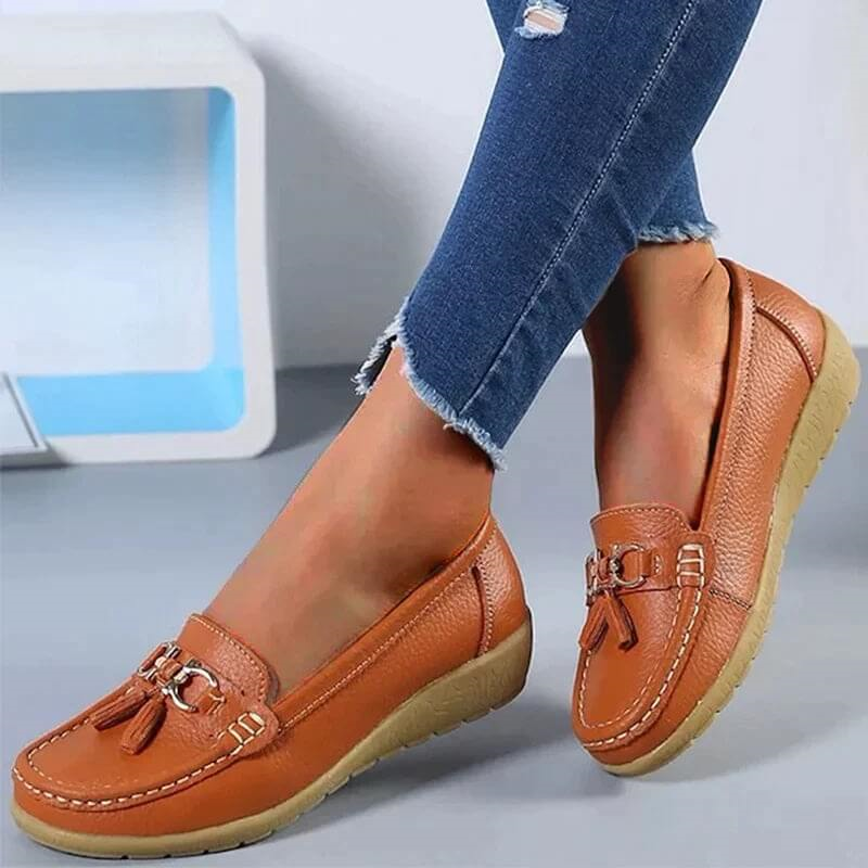 Heliora™ - Leren orthopedische comfortschoenen - Natuurlijke elegantie in elke stap