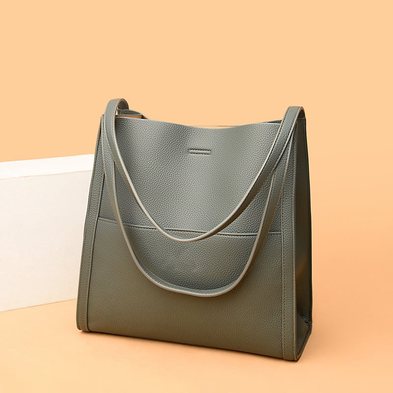 Corinne™ - Elegante en ruime leren schoudertas