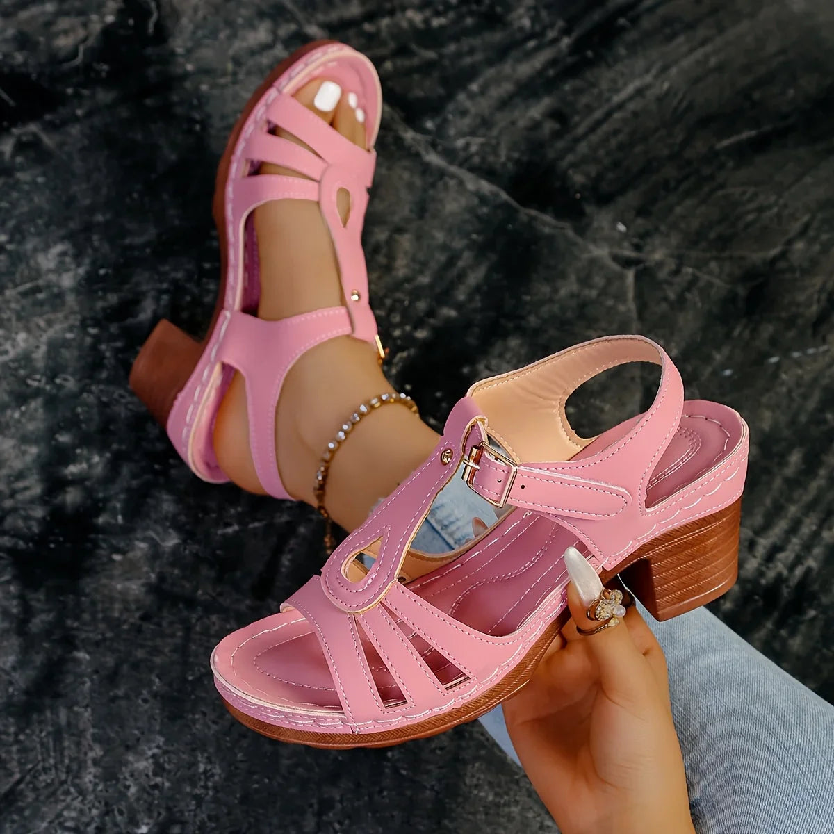 Eliette™ - Orthopedische Platform Sandalen - Retro elegantie en absoluut comfort