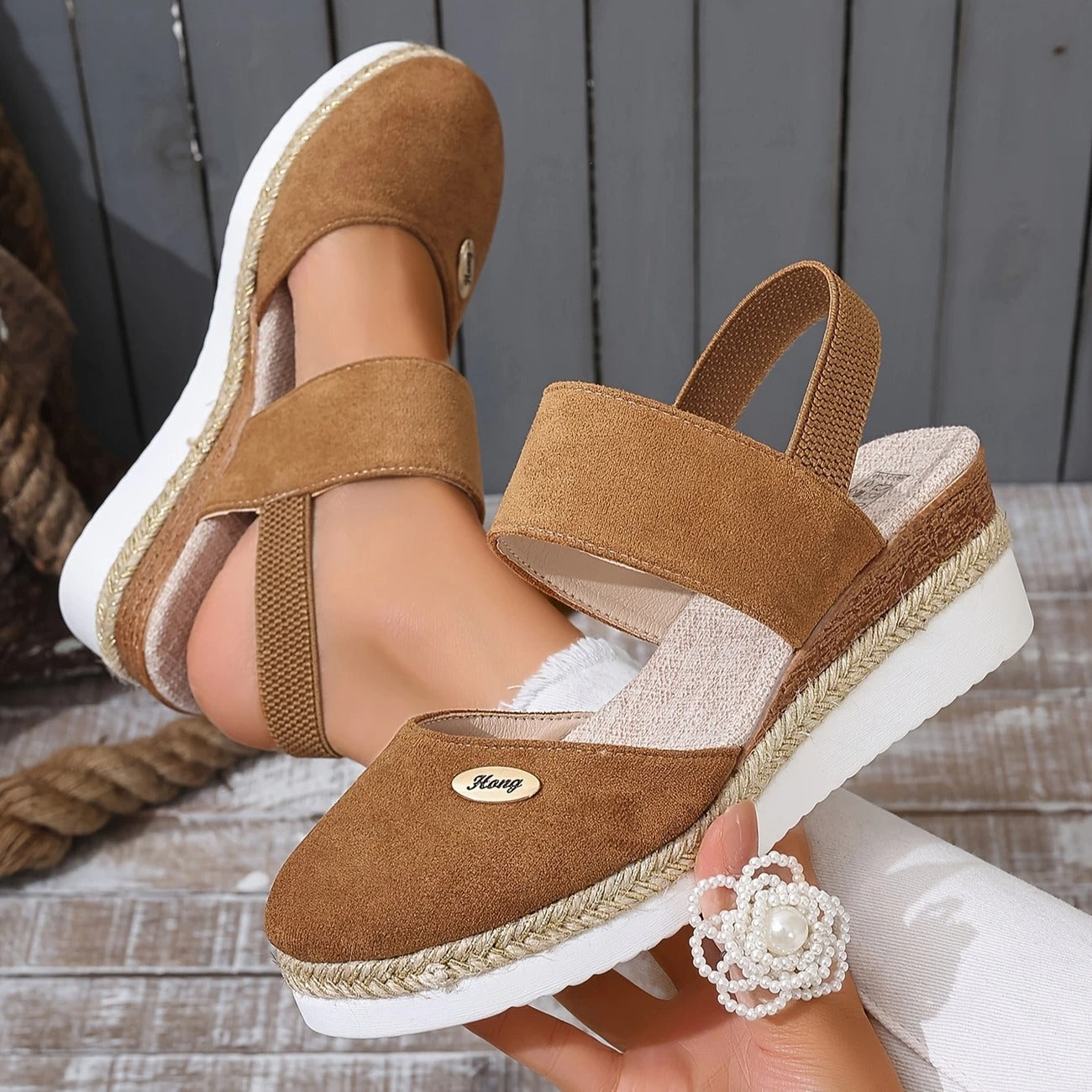 Lioraelle™ - Orthopedische sandalen met platform, geventileerd en casual